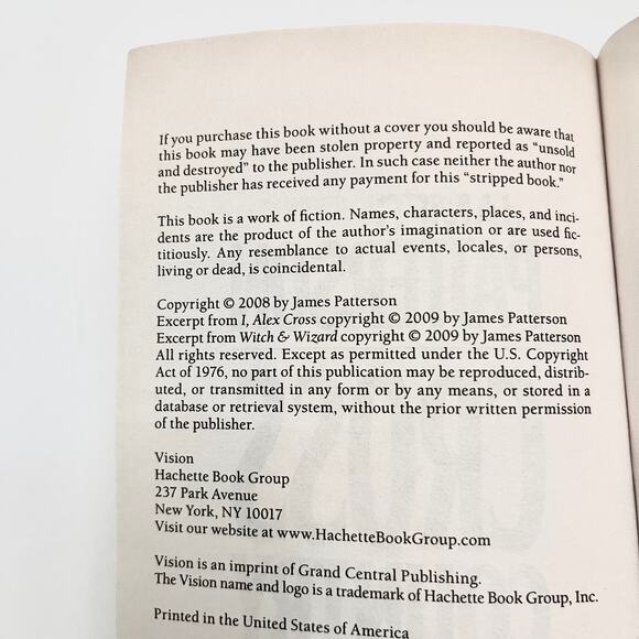 Cross Country (Alex Cross, 14) - Book by James Patterson - Picture 6 of 6